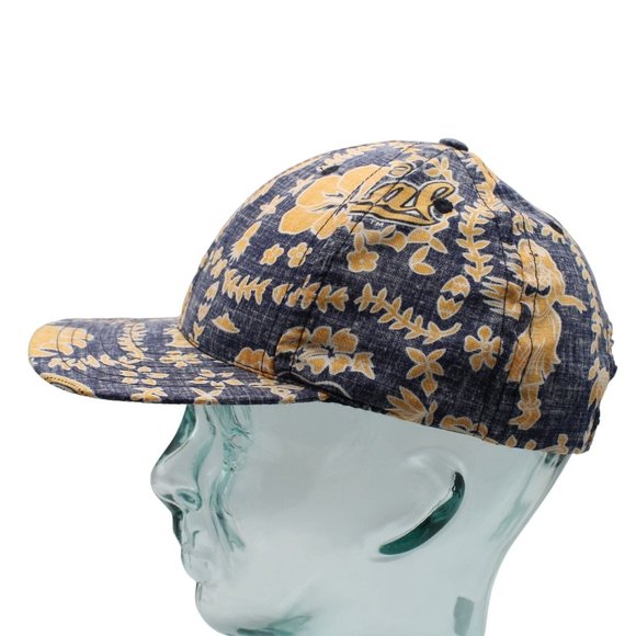 California Cal State Berkley Blue Gold Hawaiian Snapback Hat Ke Nui Hula Girl - Picture 4 of 10